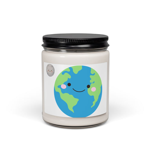 Earth Smile Scented Soy Candle — 9oz Eco-Friendly Gift