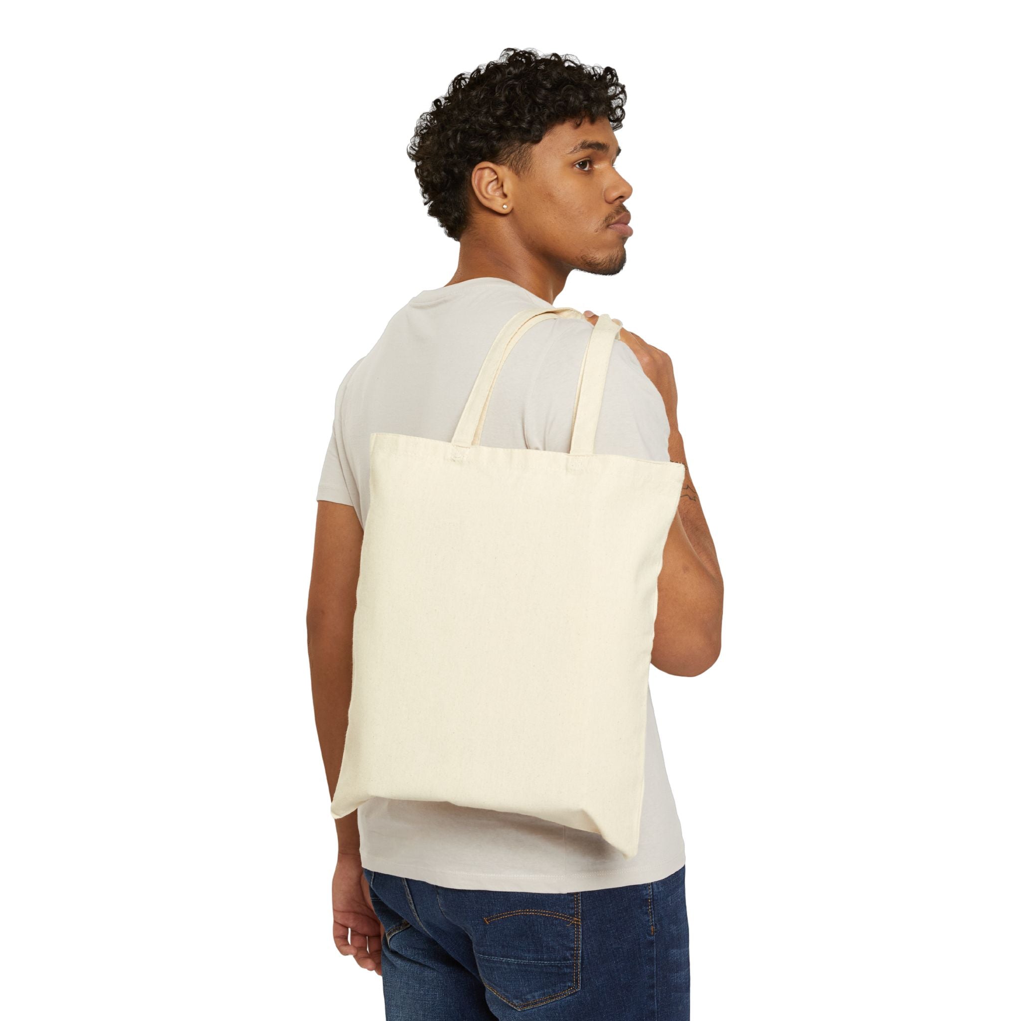 Eco-Friendly Tote Bag — "Make Earth Happy Again" Cute Earth Graphic