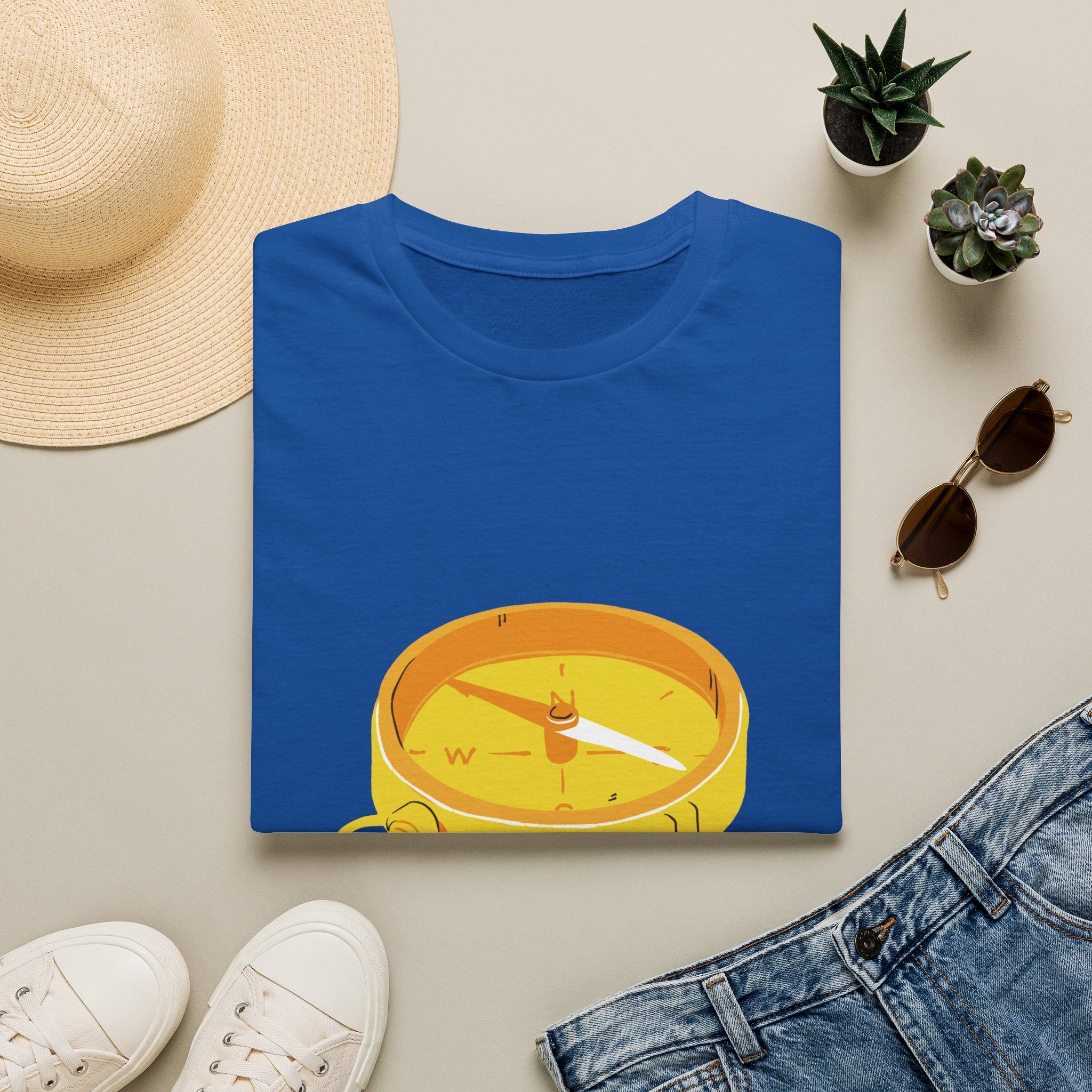 You're Not Lost Compass T-Shirt — Motivational Adventure Graphic Tee