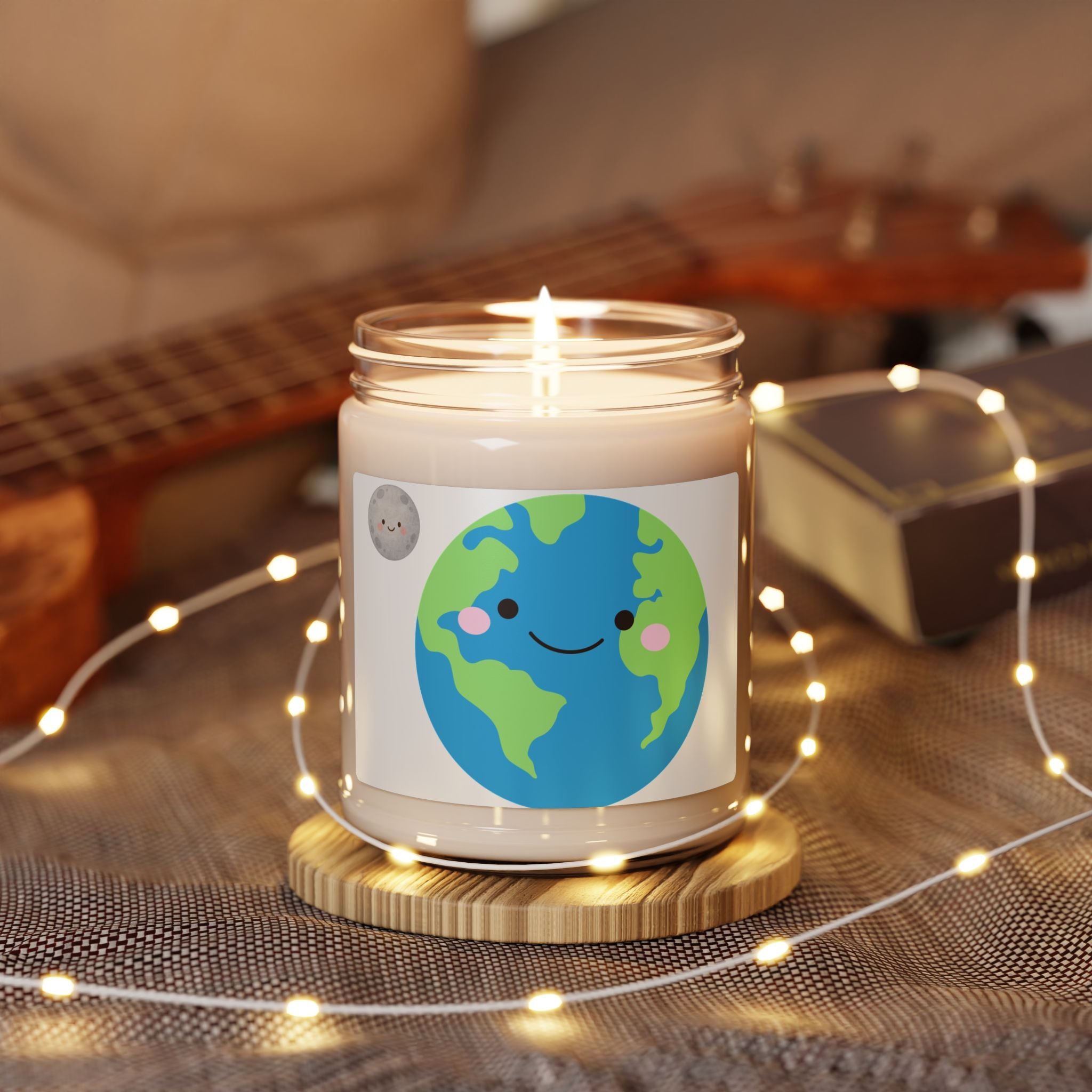 Earth Smile Scented Soy Candle — 9oz Eco-Friendly Gift