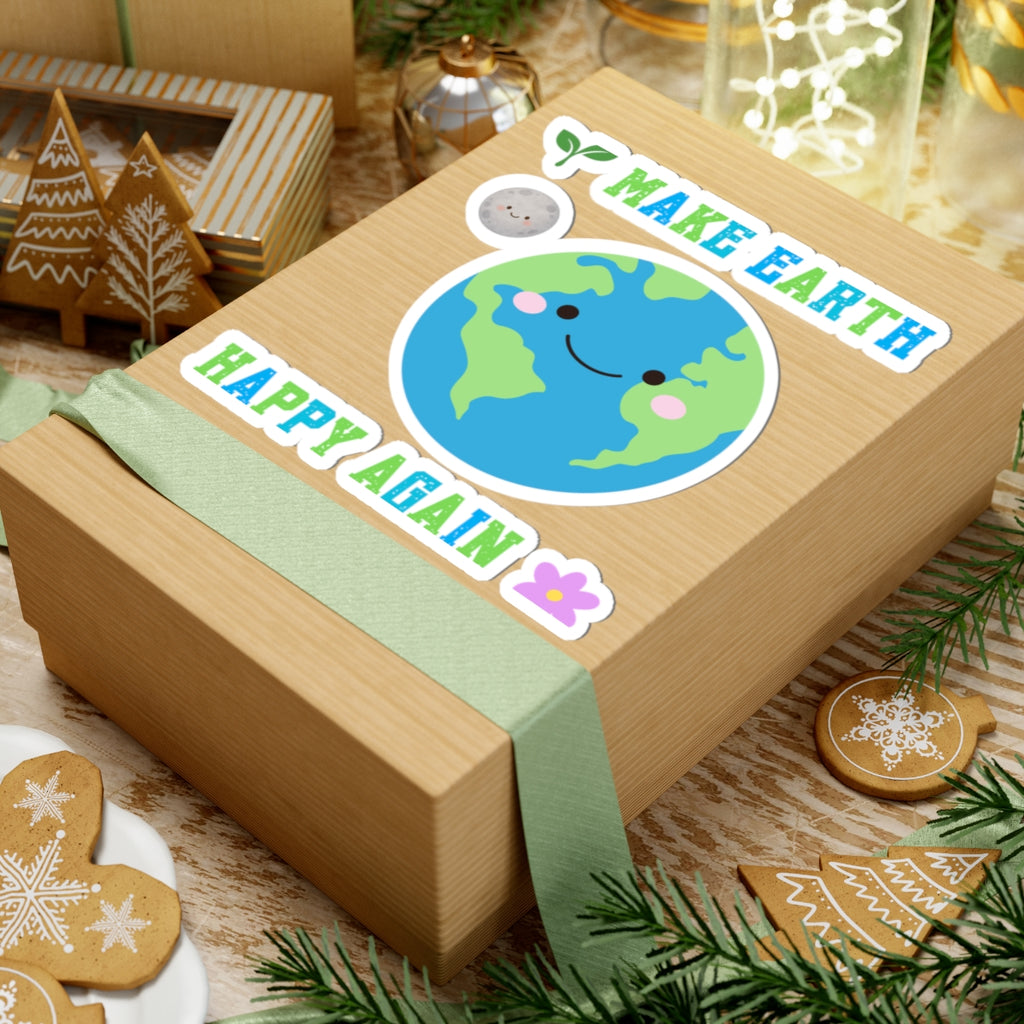 Make Earth Happy Again Kiss-Cut Sticker Set