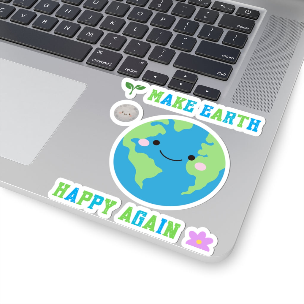 Make Earth Happy Again Kiss-Cut Sticker Set