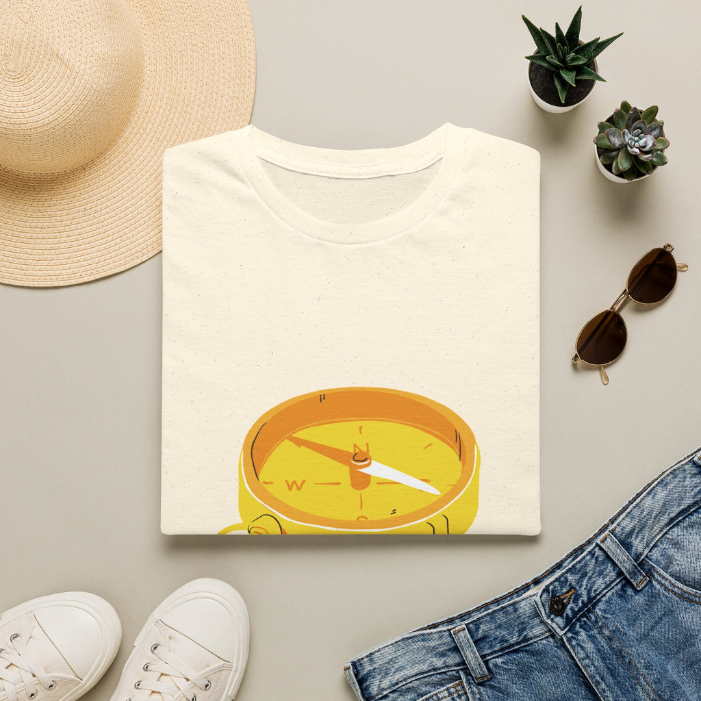 You're Not Lost Compass T-Shirt — Motivational Adventure Graphic Tee