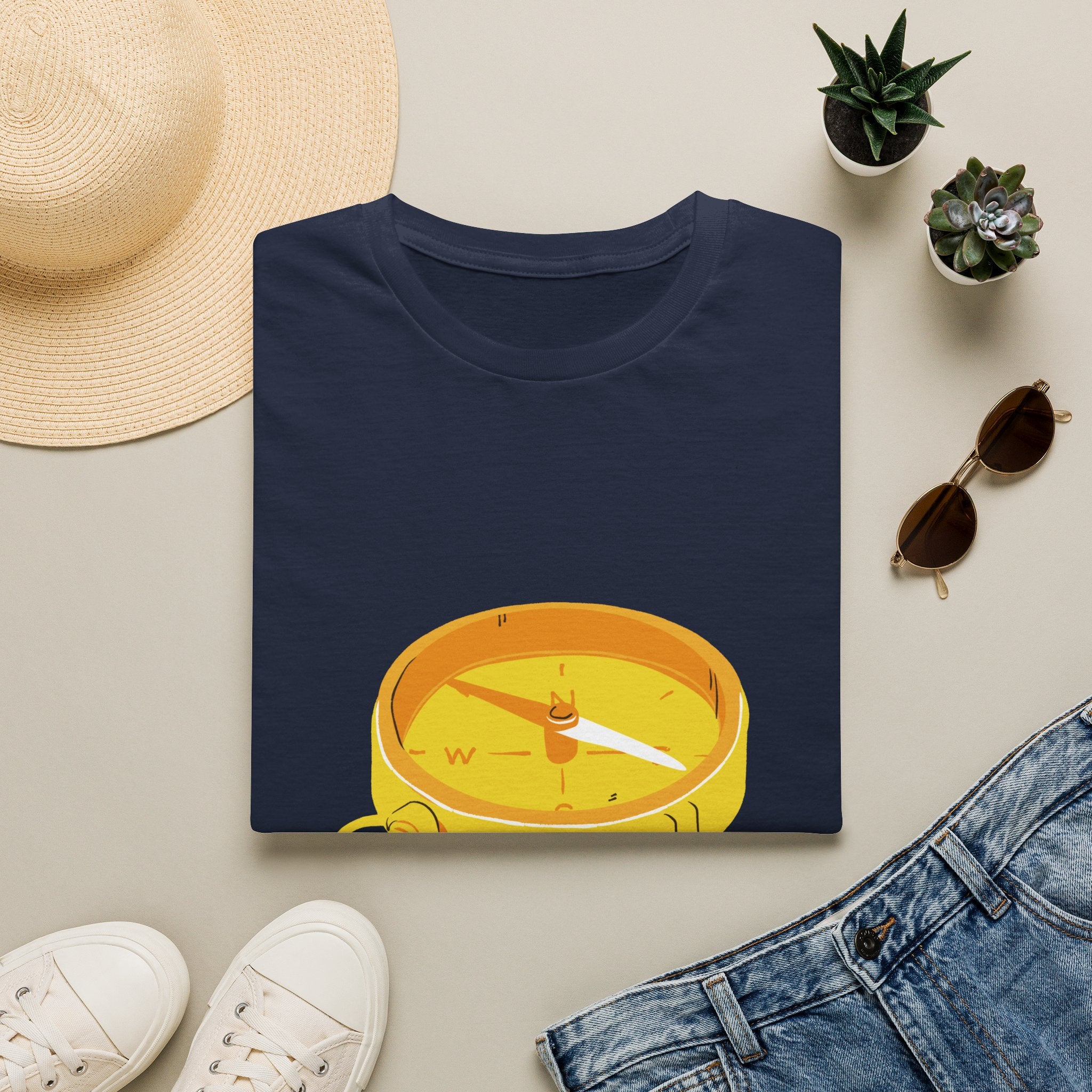 You're Not Lost Compass T-Shirt — Motivational Adventure Graphic Tee
