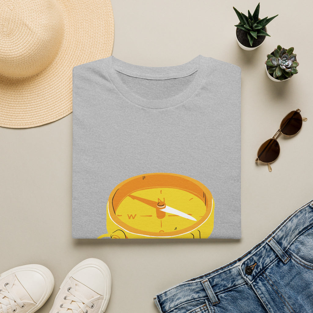 You're Not Lost Compass T-Shirt — Motivational Adventure Graphic Tee